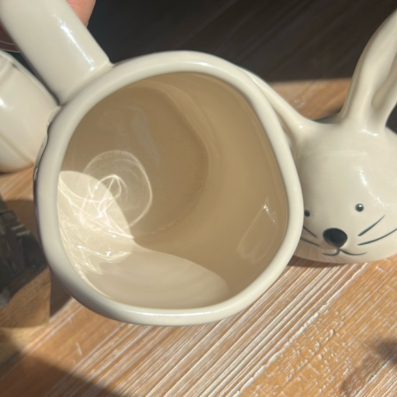 Rae Dunn "Hunny Bunny" Ceramic Mug  Removable Bunny Ear Lid/Topper. - Picture 10 of 13